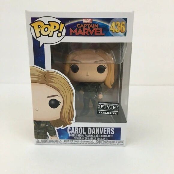 Funko Pop FYE Exclusive Captain Marvel Carol Danvers #436- NEW IN BOX - Picture 1 of 6